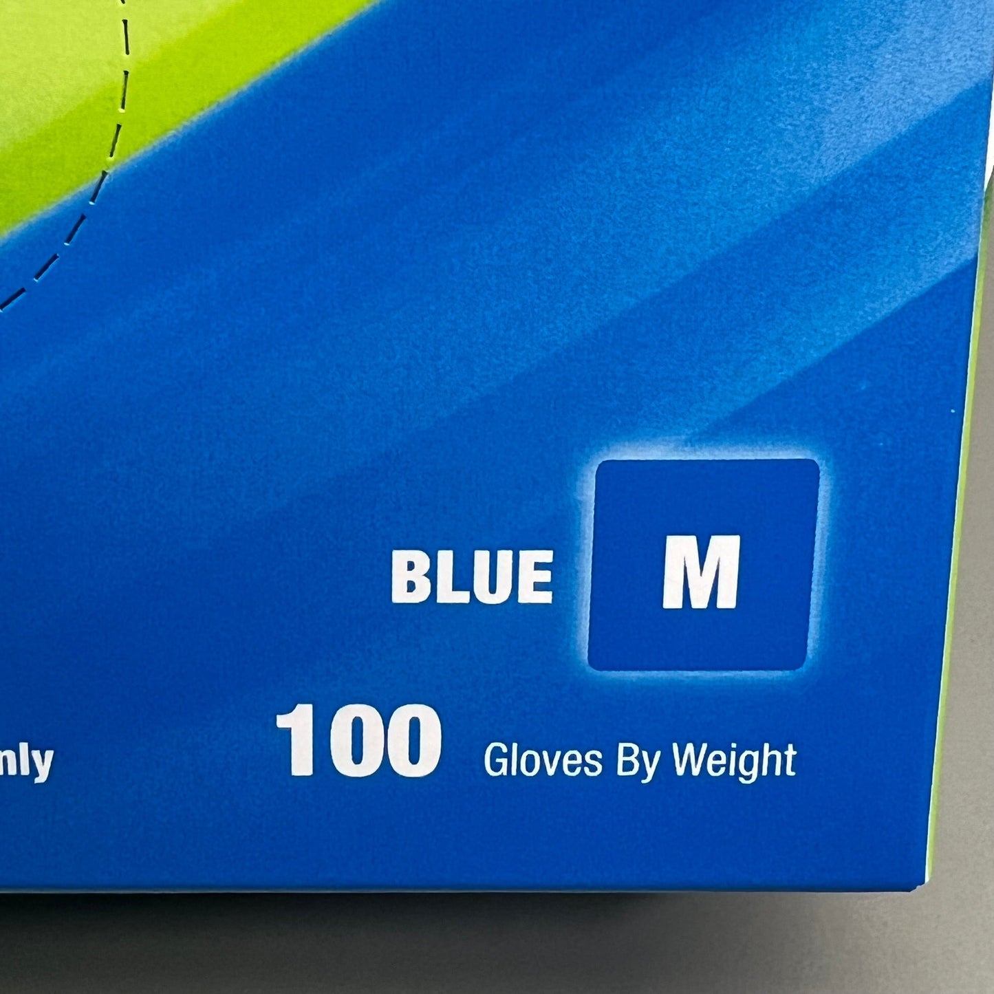 NPF 100ct Nitrile Powder Free Exam Gloves Sz M Blue