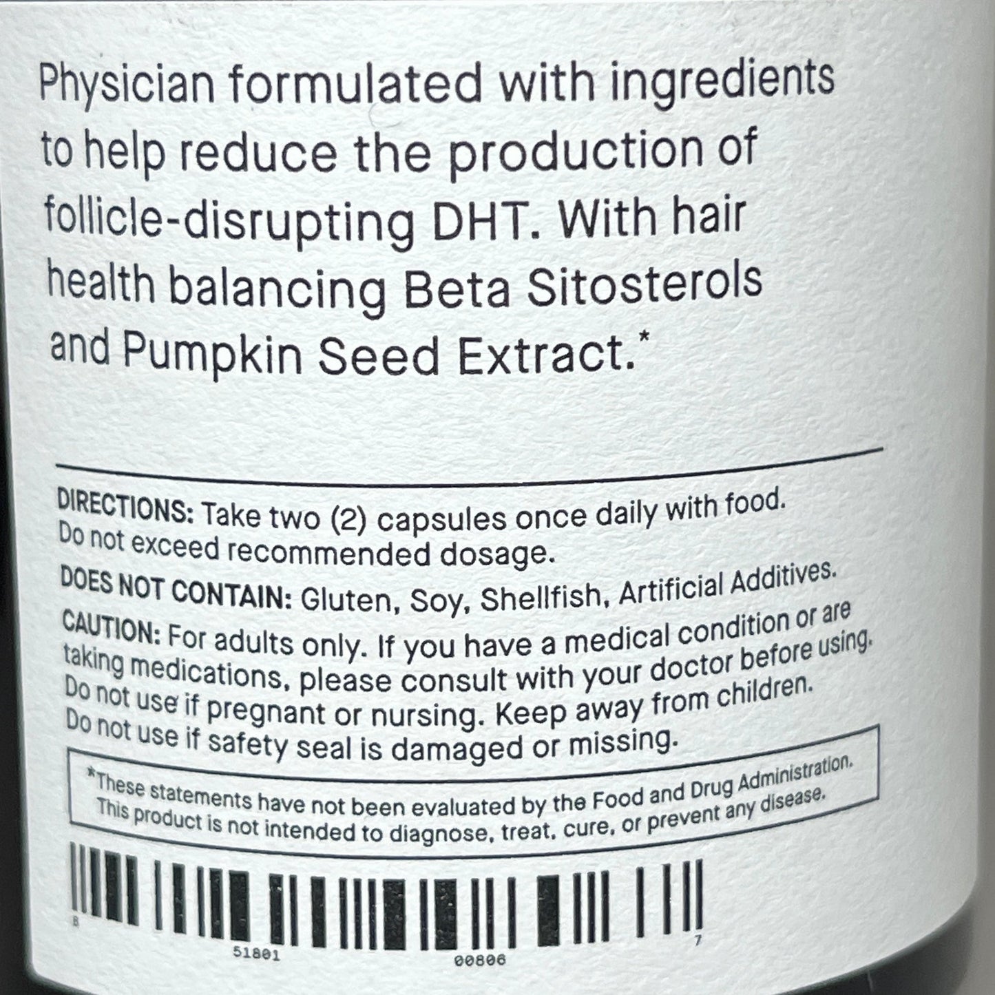 Nutrafol Hair Loss Nutritional Supplement DHT Inhibitor 60 ct