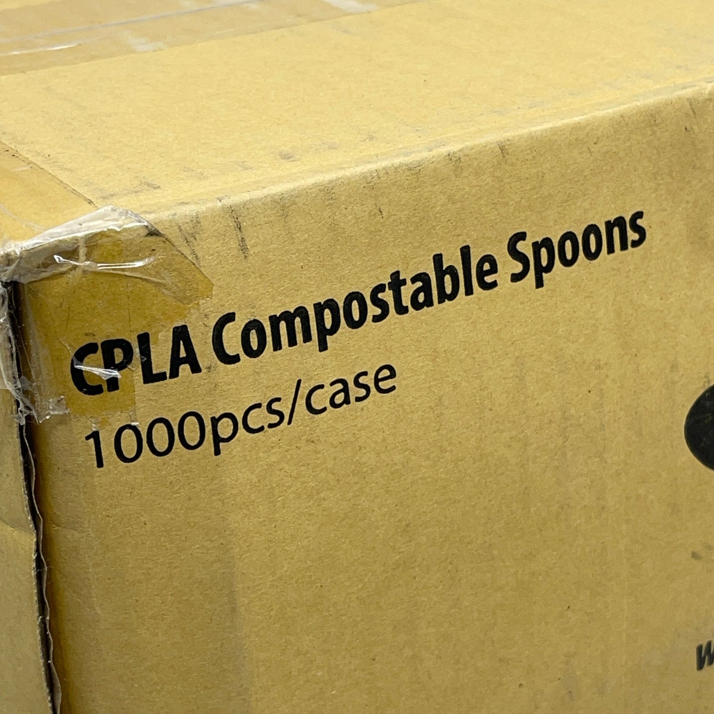 FROZEN SOLUTIONS Compostable Ice Cream Spoons 6.5" 1000x ct. CPLA - Closeout
