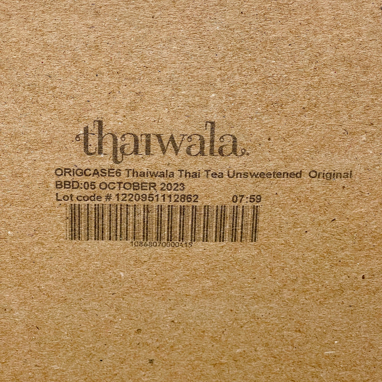 Thaiwala All Natural Thai Tea Black Tea Concentrate Unsweetened 32 FL OZ (1L)Shelf Stable (as-is) BB: 10/23