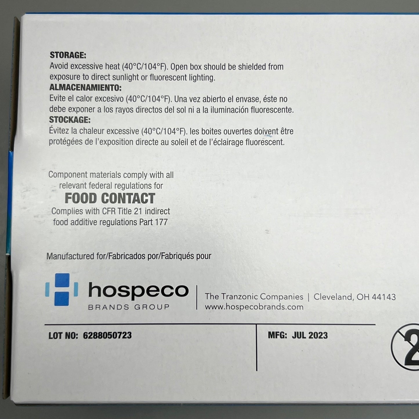 NPF 100ct Nitrile Powder Free Exam Gloves Sz XL Blue