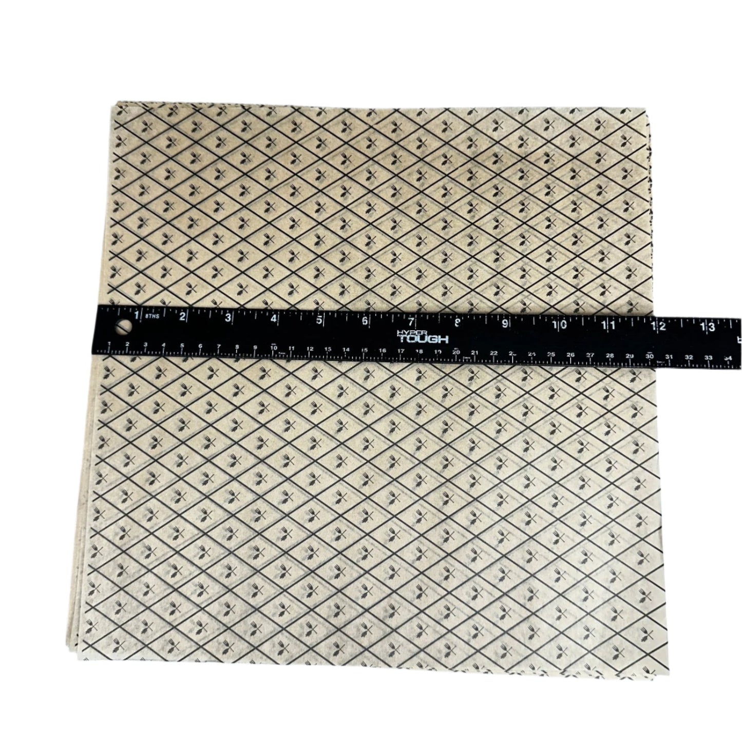 BLATT Food Basket Liners/Sheets, 12'' x 12'' Tan / Black, 1000x ct.