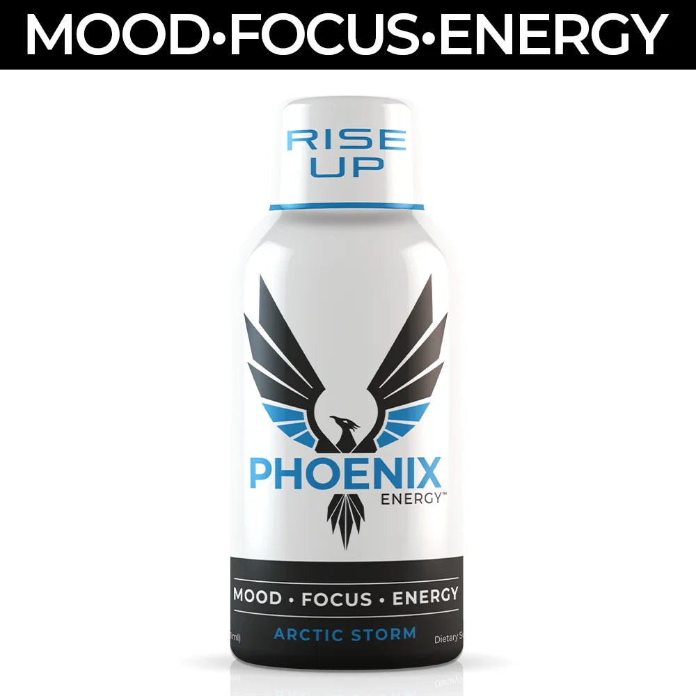 Phoenix Energy 2oz Shot 280mg Caffeine Mood Focus Energy Case of 12