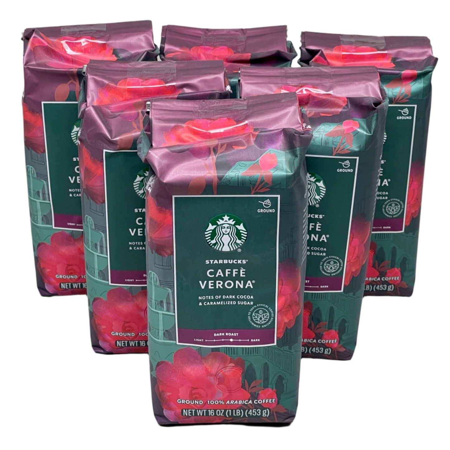 STARBUCKS Caffè Verona Dark Roast Ground Coffee 16 oz. Outdated - CLOSEOUT