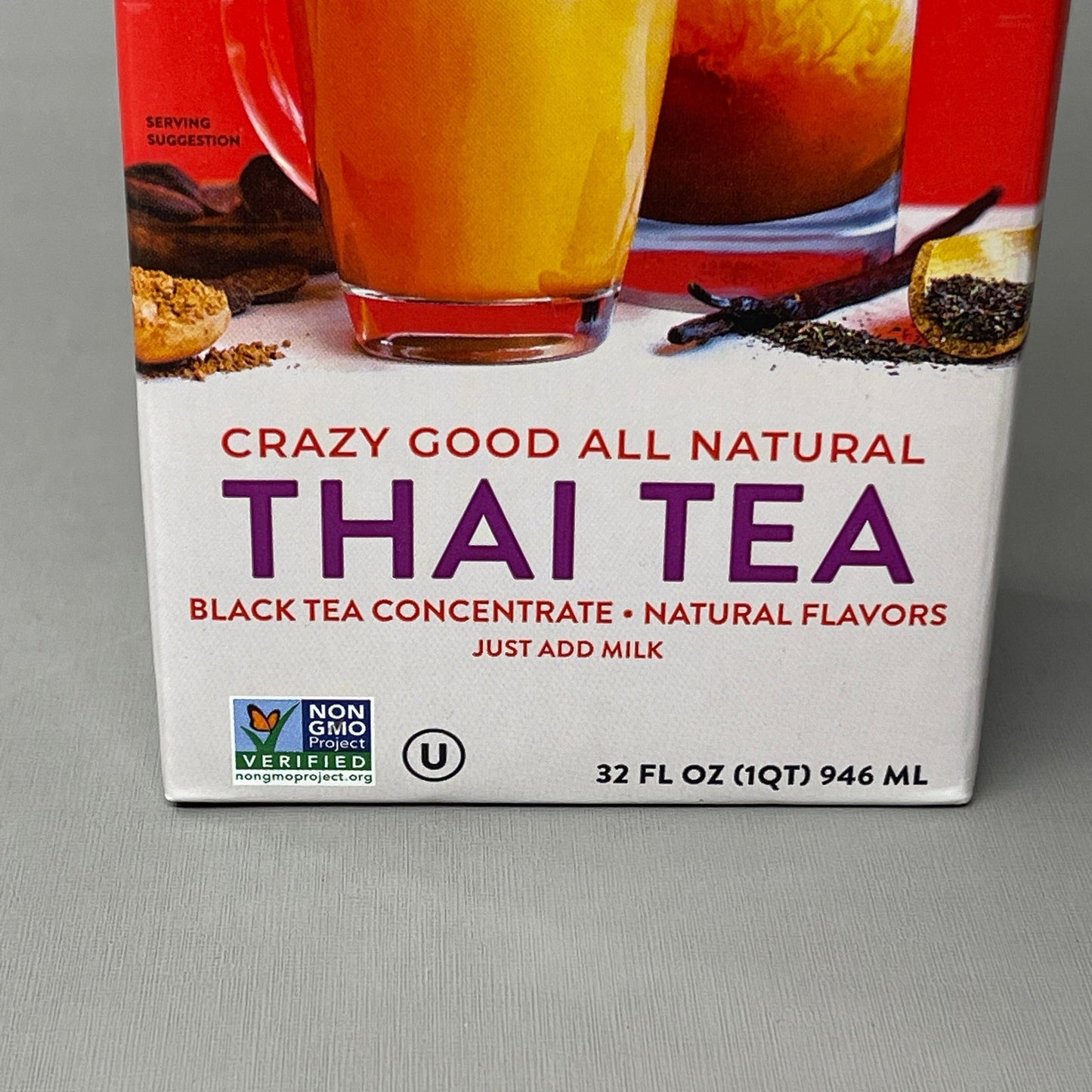 Thaiwala All Natural Thai Tea Black Tea Concentrate Unsweetened 32 FL OZ (1L)Shelf Stable (as-is) BB: 10/23