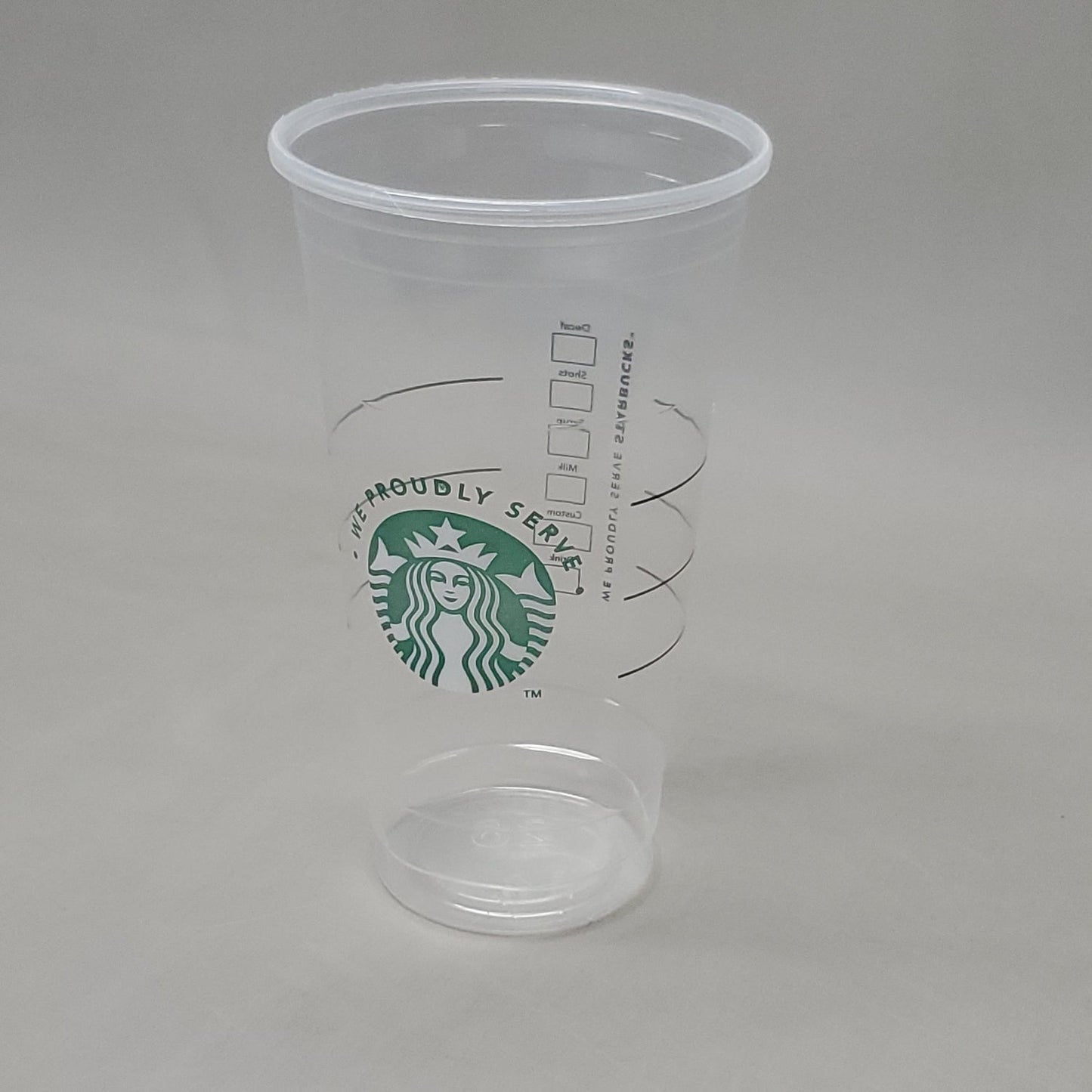 STARBUCKS 26 oz Venti COLD Cups Clear 600 ct Model: 11061677