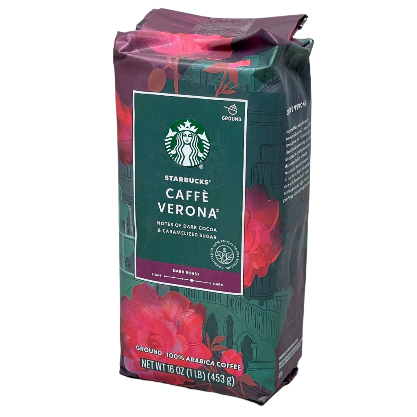 STARBUCKS Caffè Verona Dark Roast Ground Coffee 16 oz. Outdated - CLOSEOUT