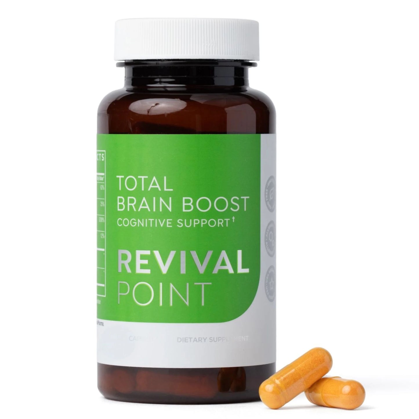 Total Brain Boost Cognitive Support Dietary Supplement by Revival Point 60 ct. 06/25