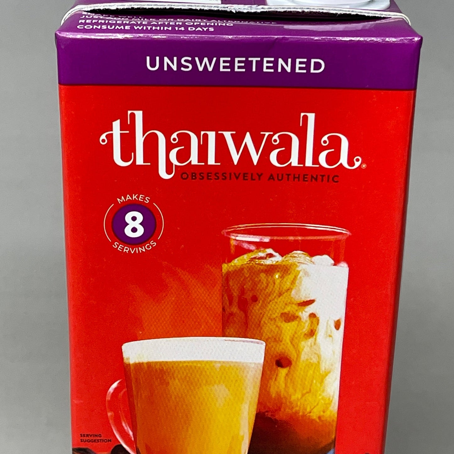 Thaiwala All Natural Thai Tea Black Tea Concentrate Unsweetened 32 FL OZ (1L)Shelf Stable (as-is) BB: 10/23