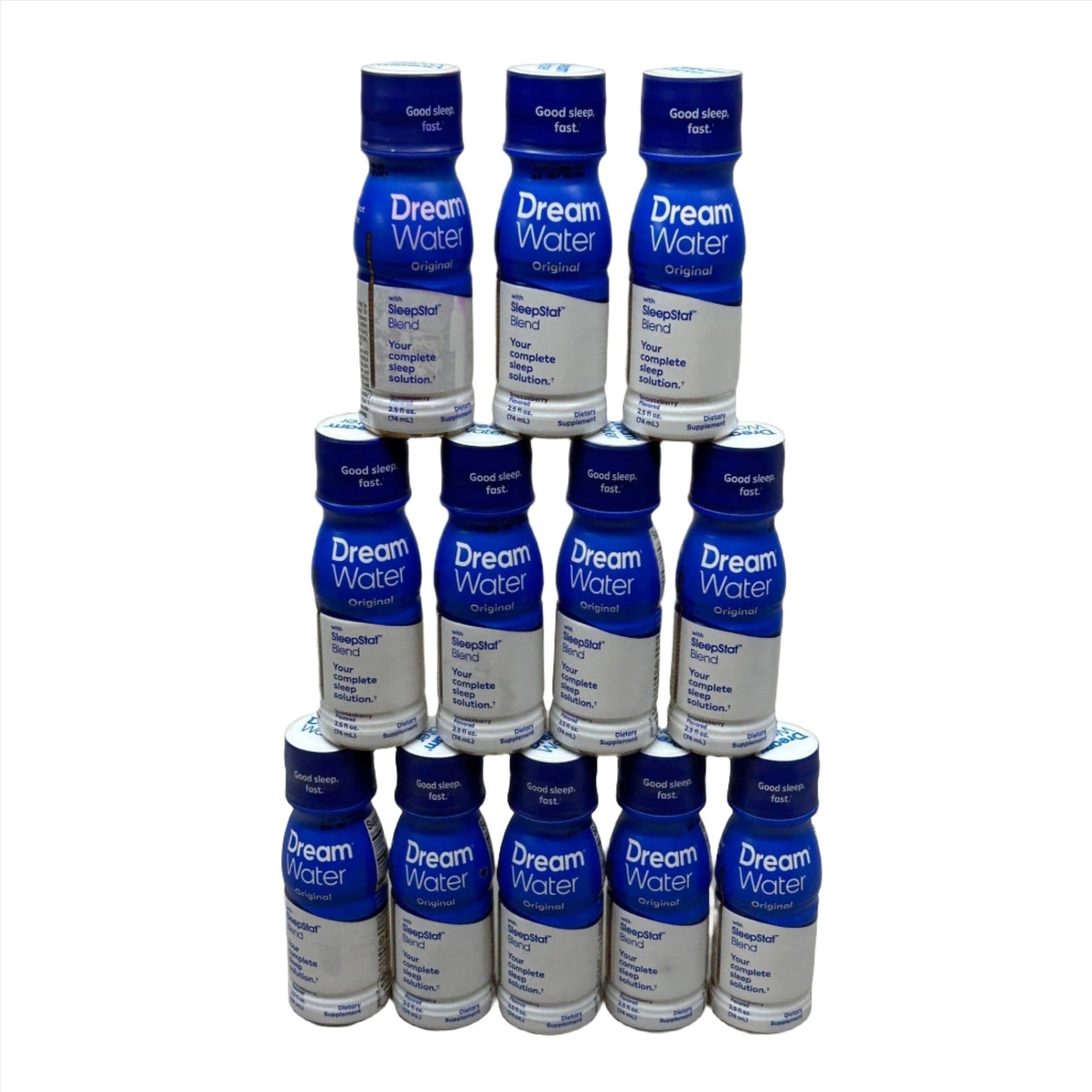 DREAM WATER Sleep and Relaxation Shot Case 12x ct. Snoozeberry Flavor 2.5 fl oz