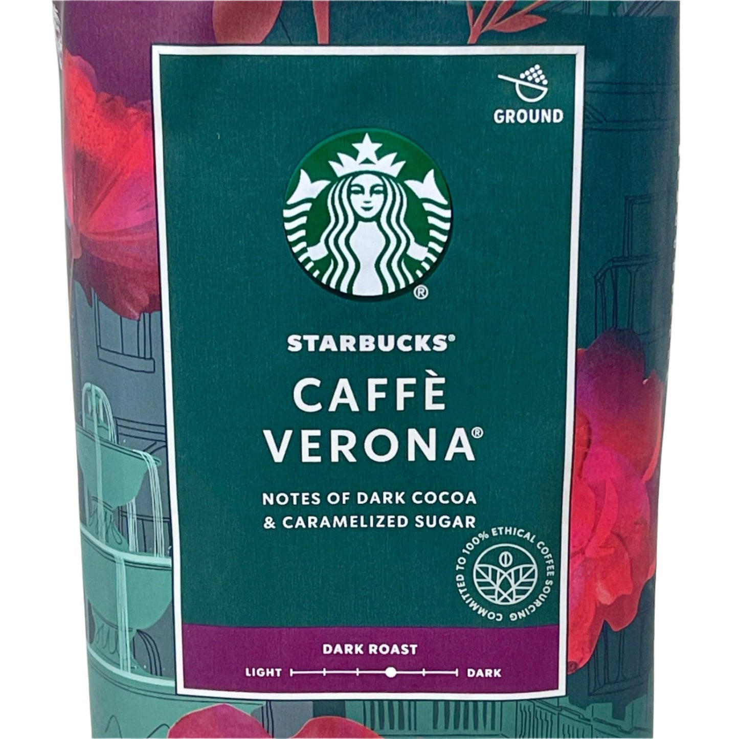 STARBUCKS Caffè Verona Dark Roast Ground Coffee 16 oz. Outdated - CLOSEOUT