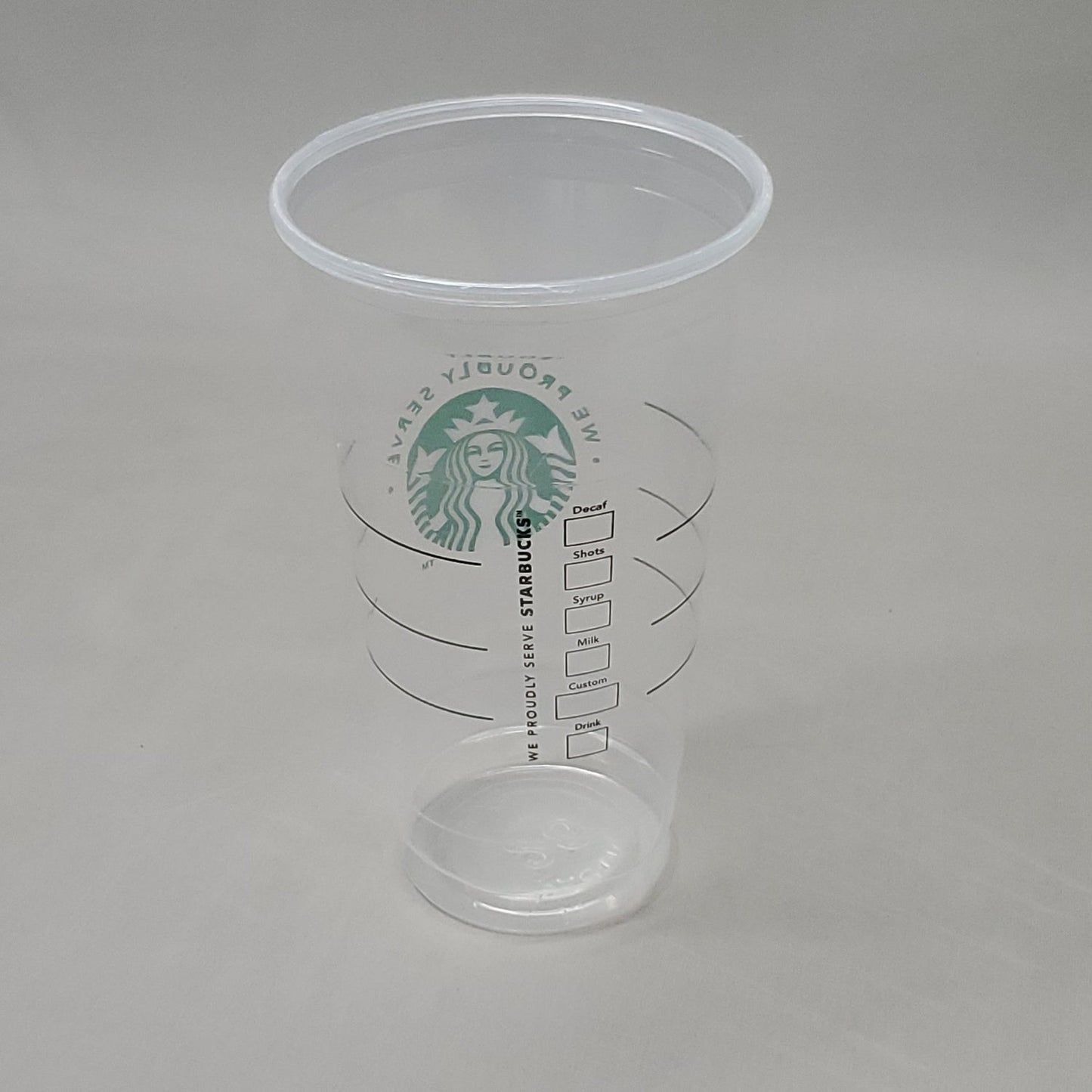 STARBUCKS 26 oz Venti COLD Cups Clear 600 ct Model: 11061677
