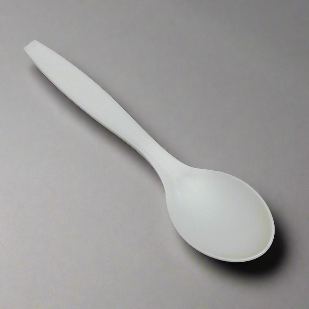 FROZEN SOLUTIONS Compostable Ice Cream Spoons 6.5" 1000x ct. CPLA - Closeout