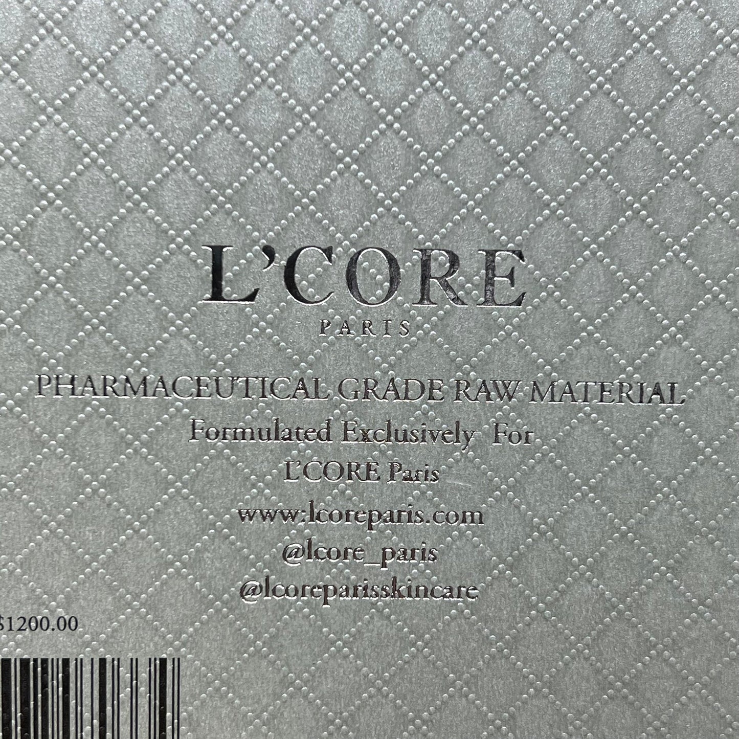 L'CORE Paris Diamond Dust - Crystalline 60-Second Face Lift Cream,  35ml/1.2 oz Shelf Stable Outdated - CLOSEOUT