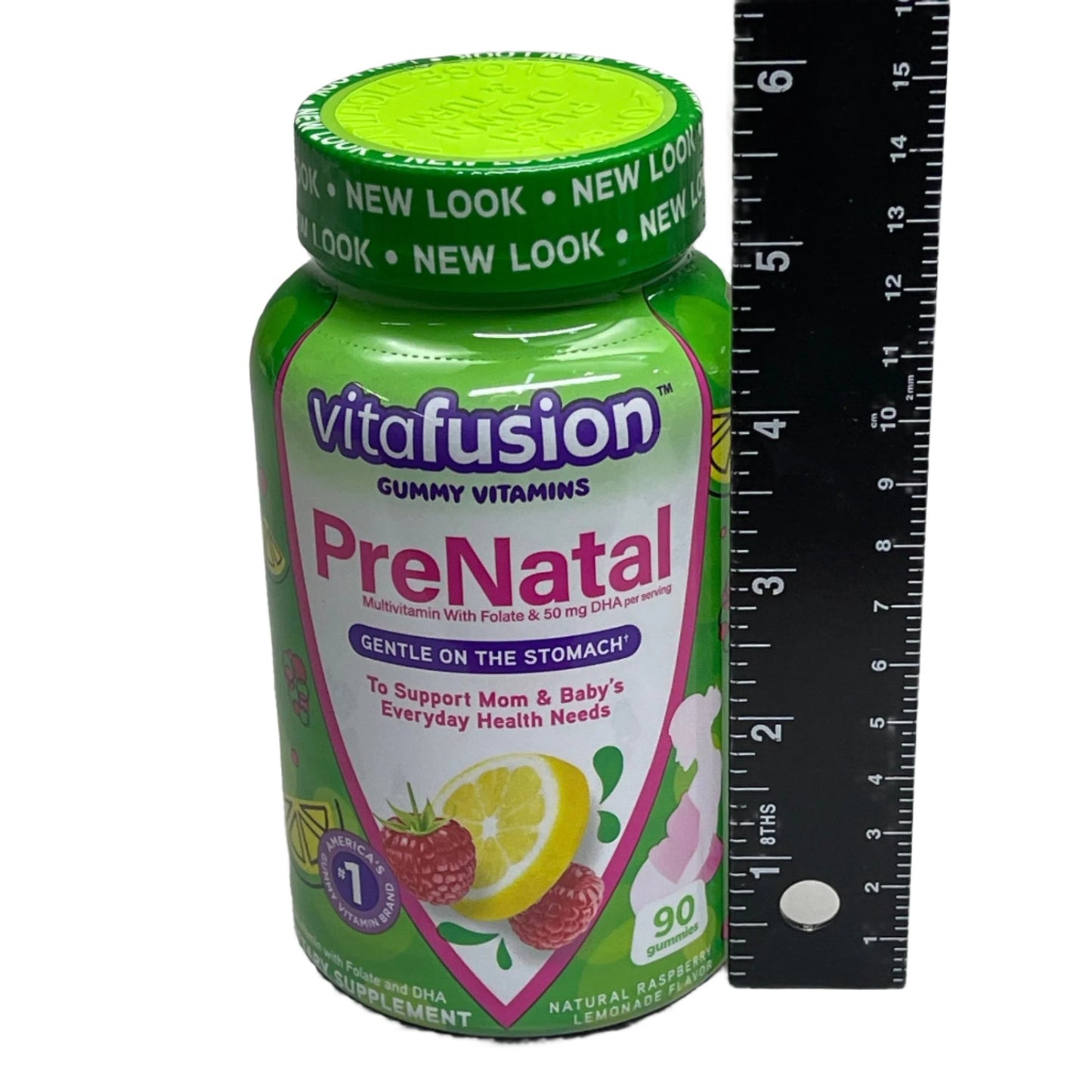 PreNatal Gummy Vitamins Lemon Raspberry 90 ct. VITAFUSION - CLOSEOUT $5