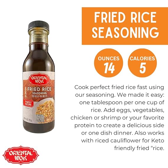 ORIENTAL WOK Fried Rice Seasoning 14 oz. CLOSEOUT