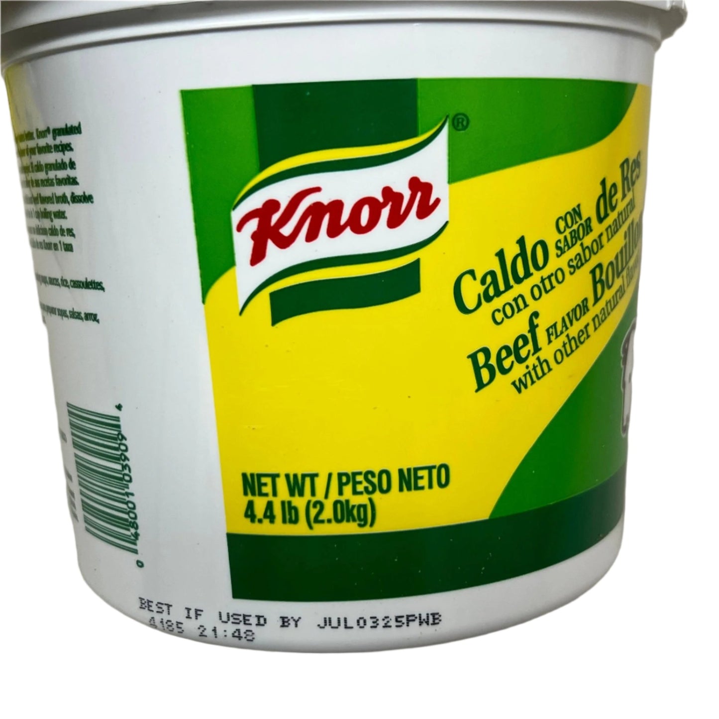 KNORR Beef Flavor Bouillon with Other Natural Flavor 4.4Lbs BB 07/25