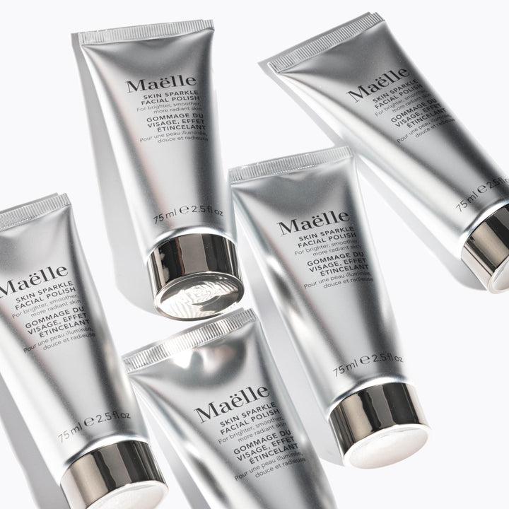 Maelle SKIN SPARKLE FACIAL POLISH - Exfoliator / Natural Cleanser, All Skin Types - Sensitive Skin - Dry Skin - Oil Control Skincare Aloe