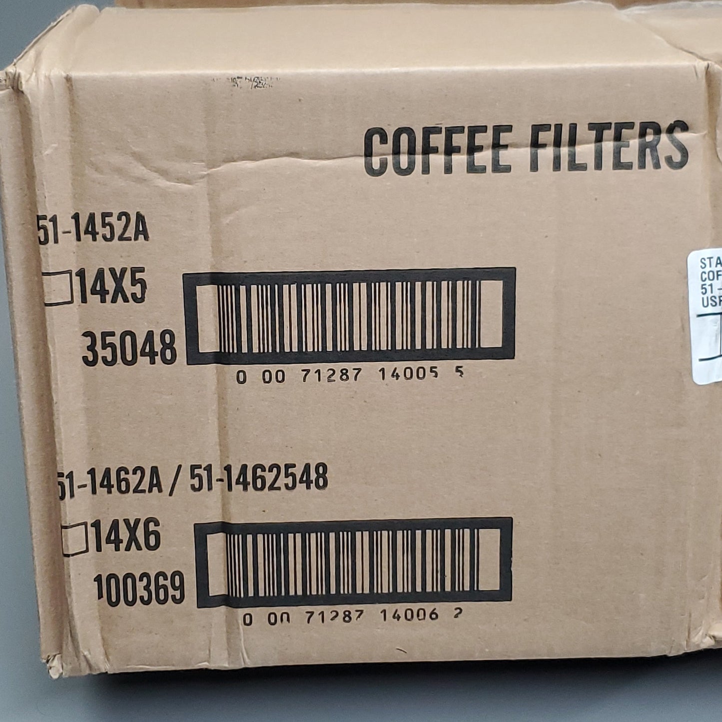 STARBUCKS Coffee Filters 14X5 White, 500 pcs. #51-1452A