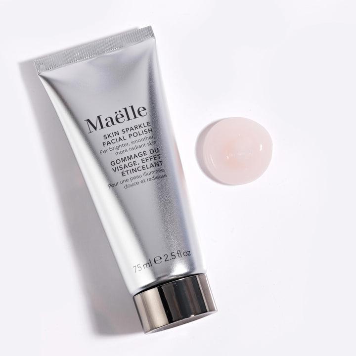 Maelle SKIN SPARKLE FACIAL POLISH - Exfoliator / Natural Cleanser, All Skin Types - Sensitive Skin - Dry Skin - Oil Control Skincare Aloe