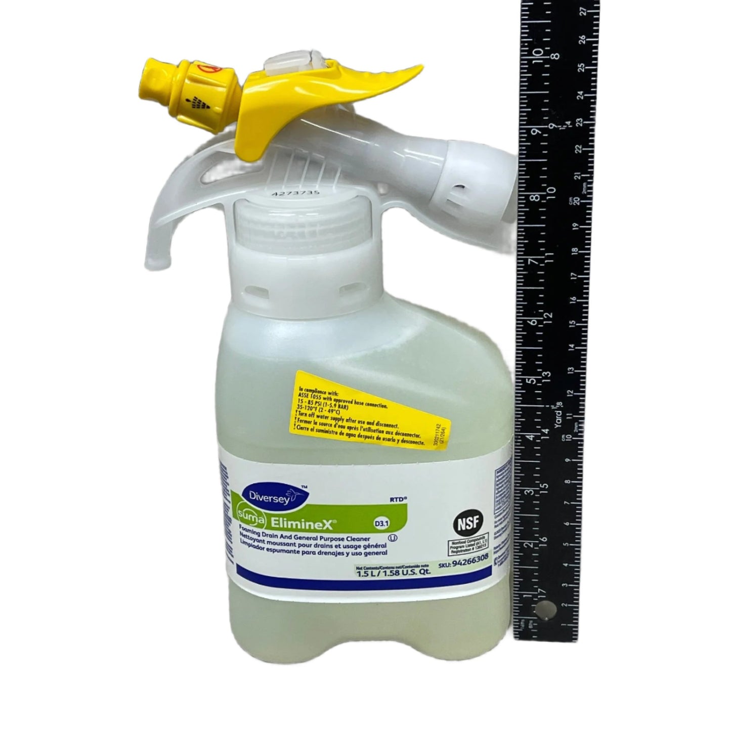 DIVERSEY Suma ElimineX D3.1 Foaming Drain & General Purpose Cleaner Chlorine 2x 1.5 L #94266308