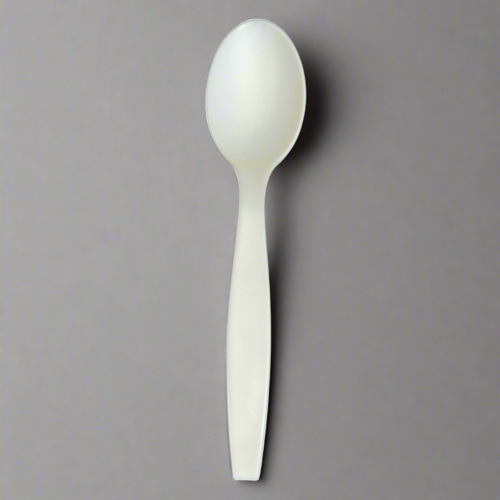 FROZEN SOLUTIONS Compostable Ice Cream Spoons 6.5" 1000x ct. CPLA - Closeout