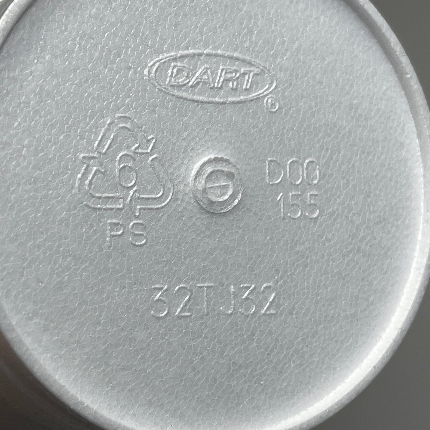 Dart Jcup Foam Cup 32 oz White, Case/ 500 #32TJ32