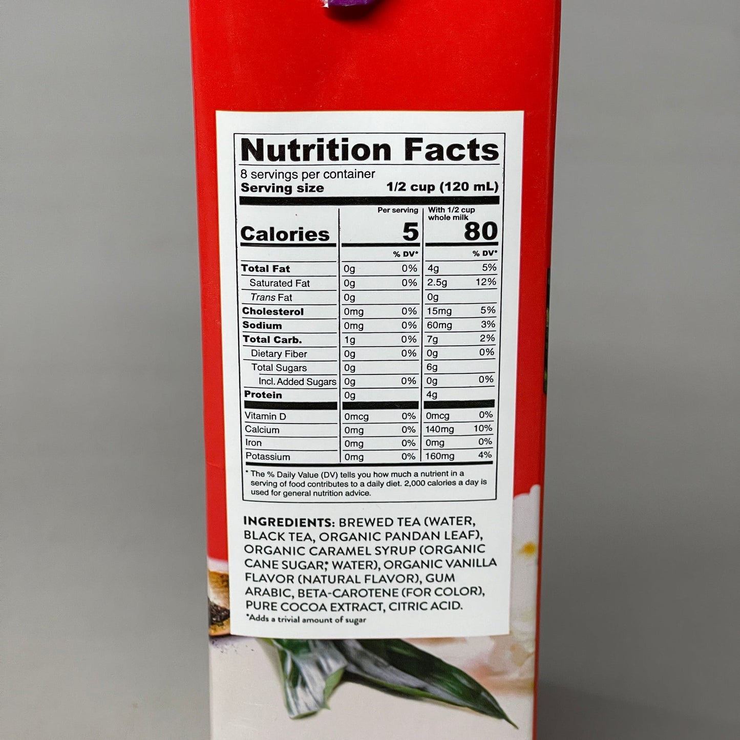 Thaiwala All Natural Thai Tea Black Tea Concentrate Unsweetened 32 FL OZ (1L)Shelf Stable (as-is) BB: 10/23
