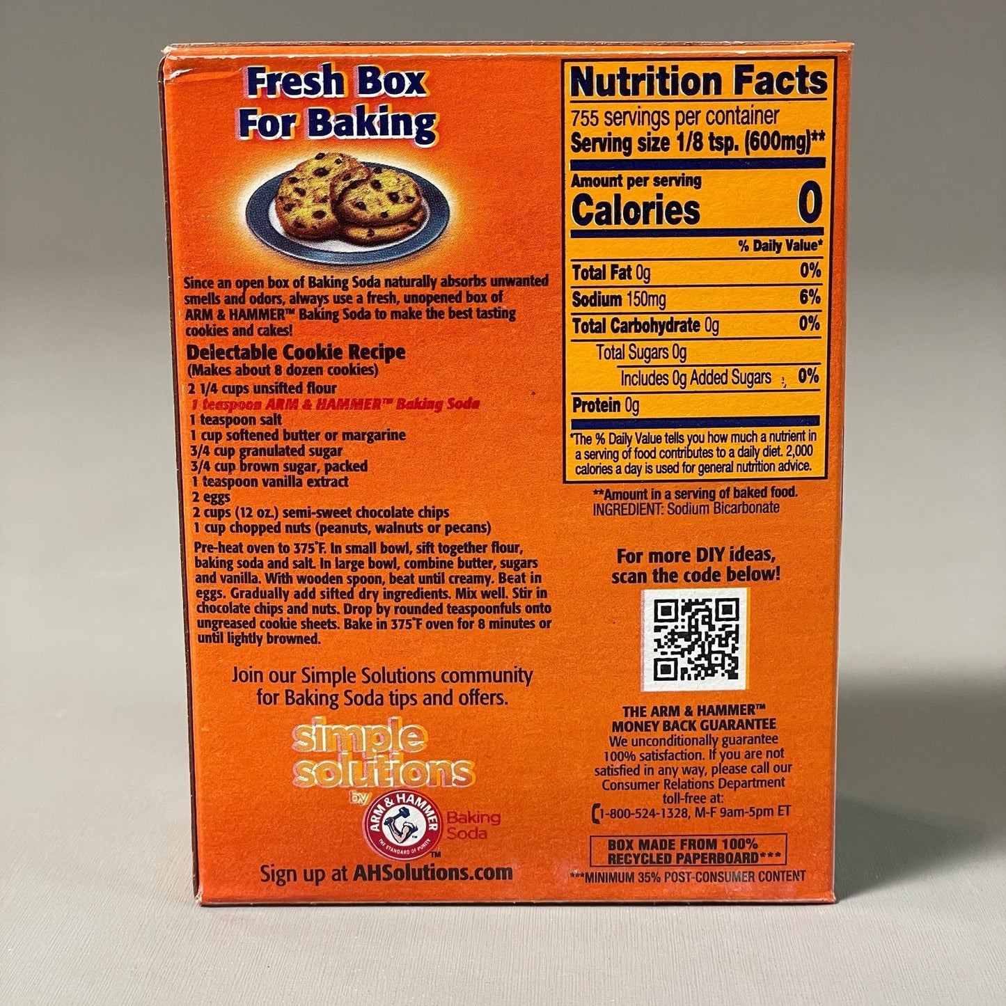 ARM & HAMMER Pure Baking Soda 1 lb Boxes BULK (24 ct) Exp: 12/24
