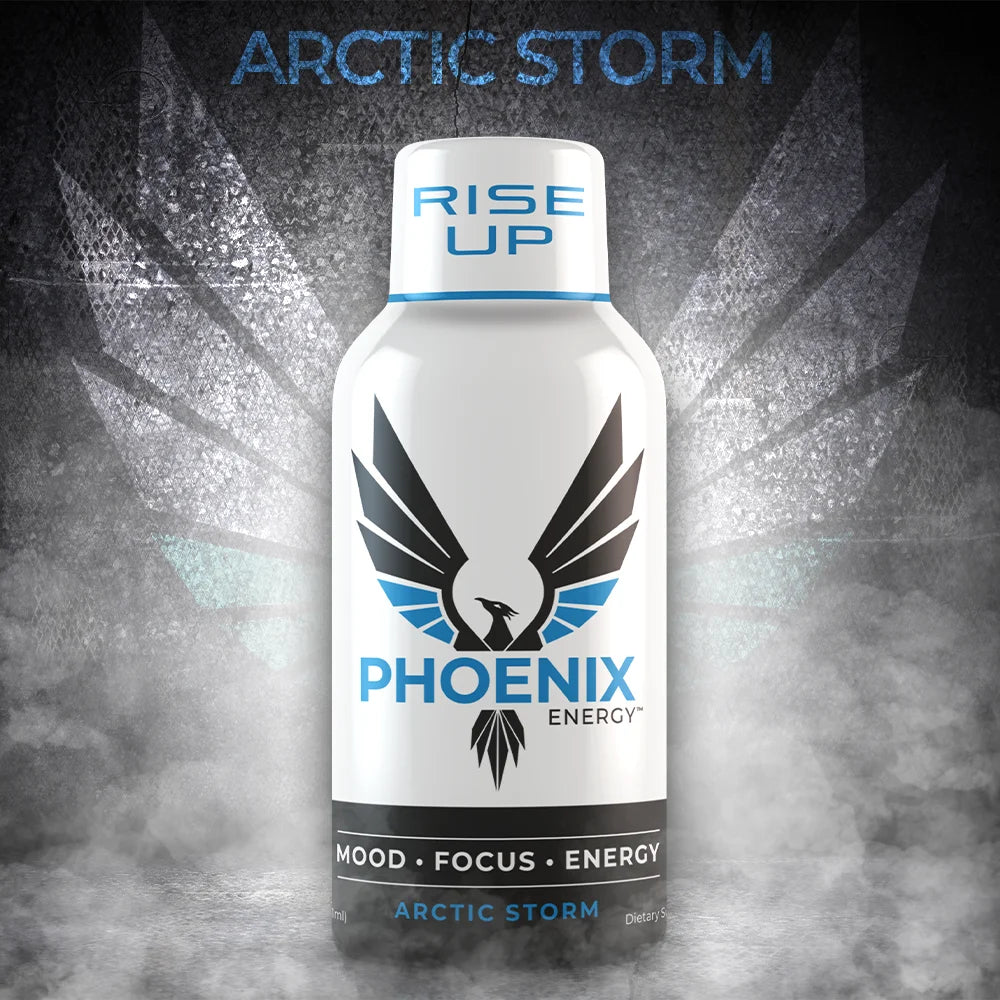 Phoenix Energy 2oz Shot 280mg Caffeine Mood Focus Energy Case of 12