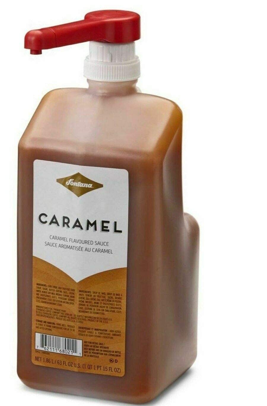 Fontana Caramel Flavored Coffee Syrup, 1L