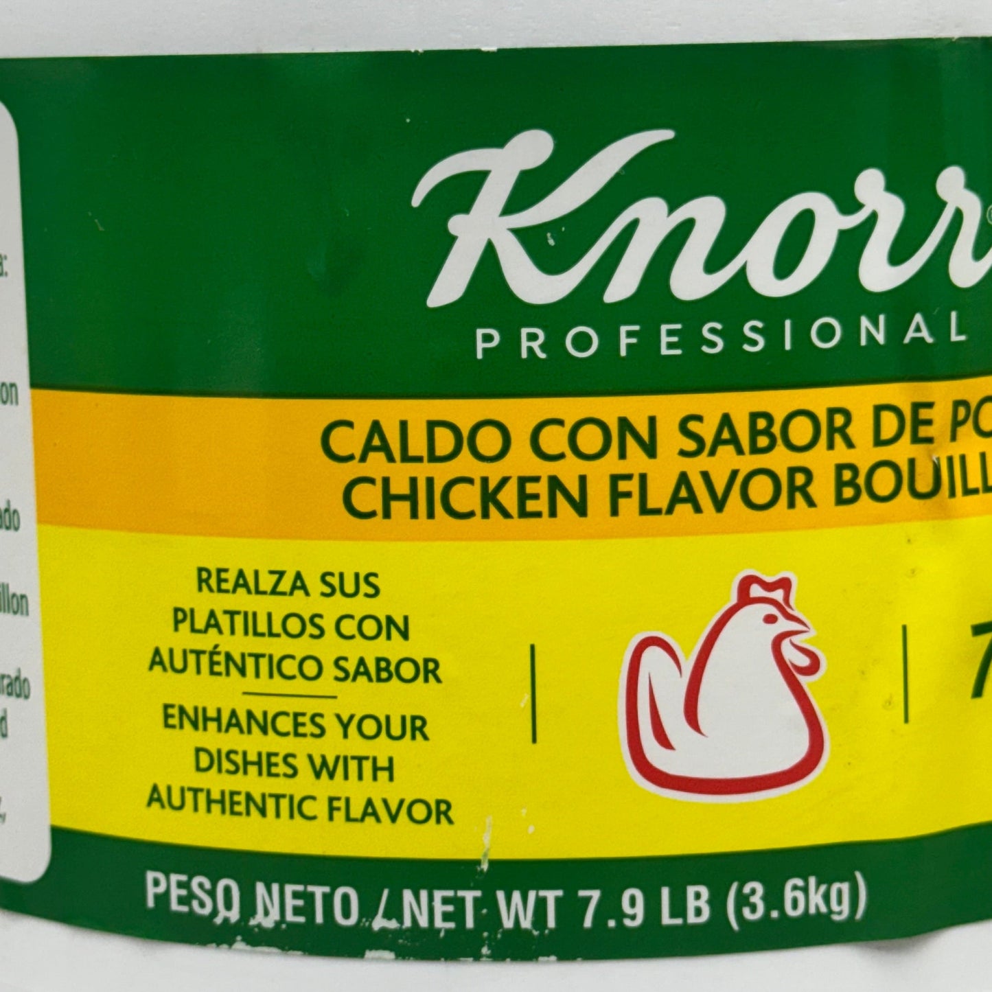 KNORR Professional Grade Chicken Flavor Bouillon 7.9Lbs BB 10/25
