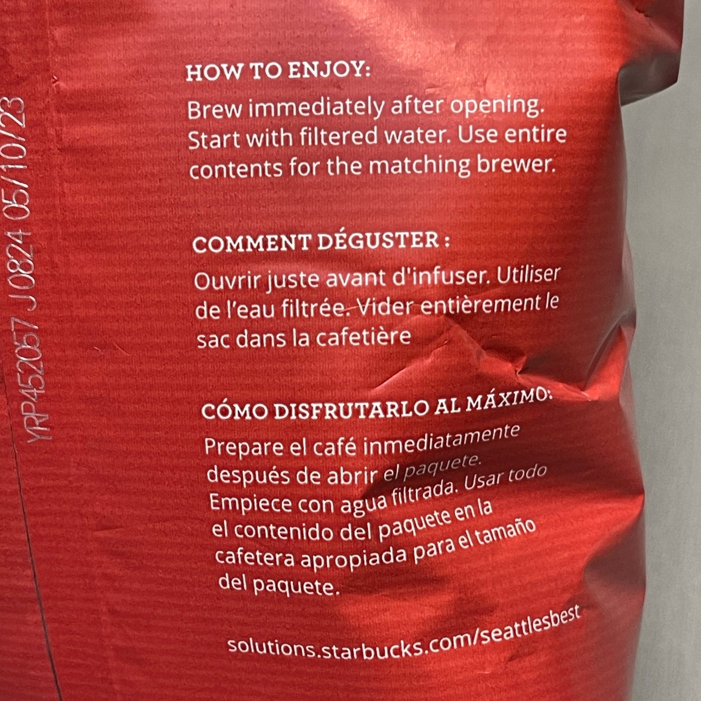 SEATTLE’S BEST COFFEE Portside Blend 6 oz pkgs 32x /case Best By: 5/23 (AS-IS) #11008562