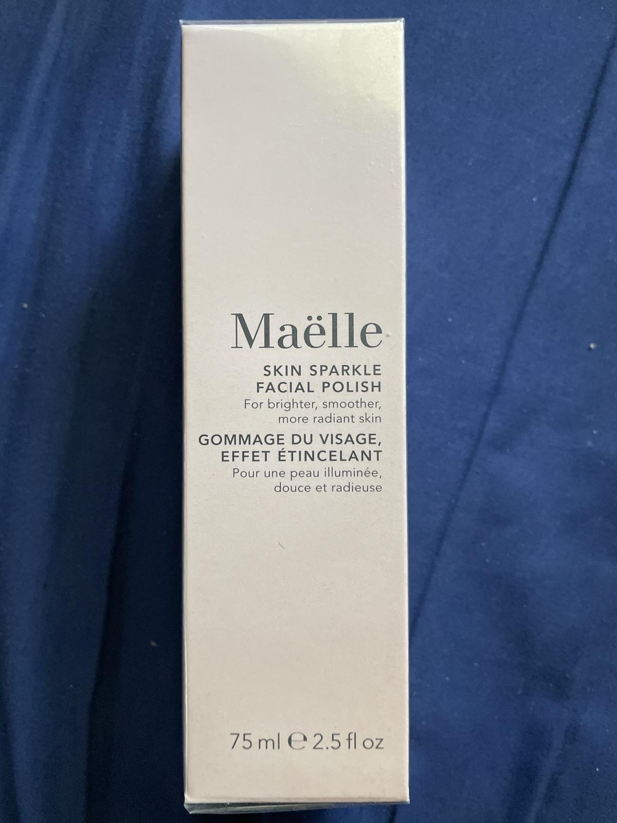 Maelle SKIN SPARKLE FACIAL POLISH - Exfoliator / Natural Cleanser, All Skin Types - Sensitive Skin - Dry Skin - Oil Control Skincare Aloe