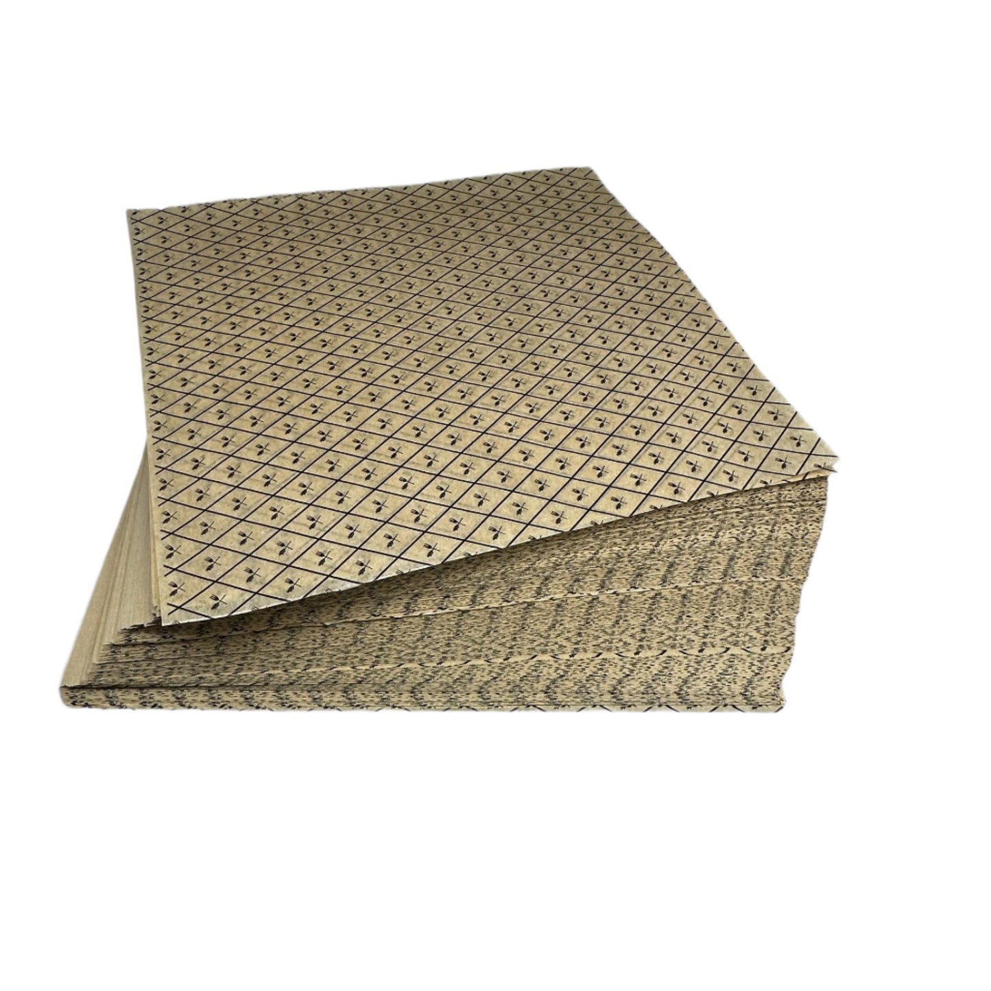 BLATT Food Basket Liners/Sheets, 12'' x 12'' Tan / Black, 1000x ct.