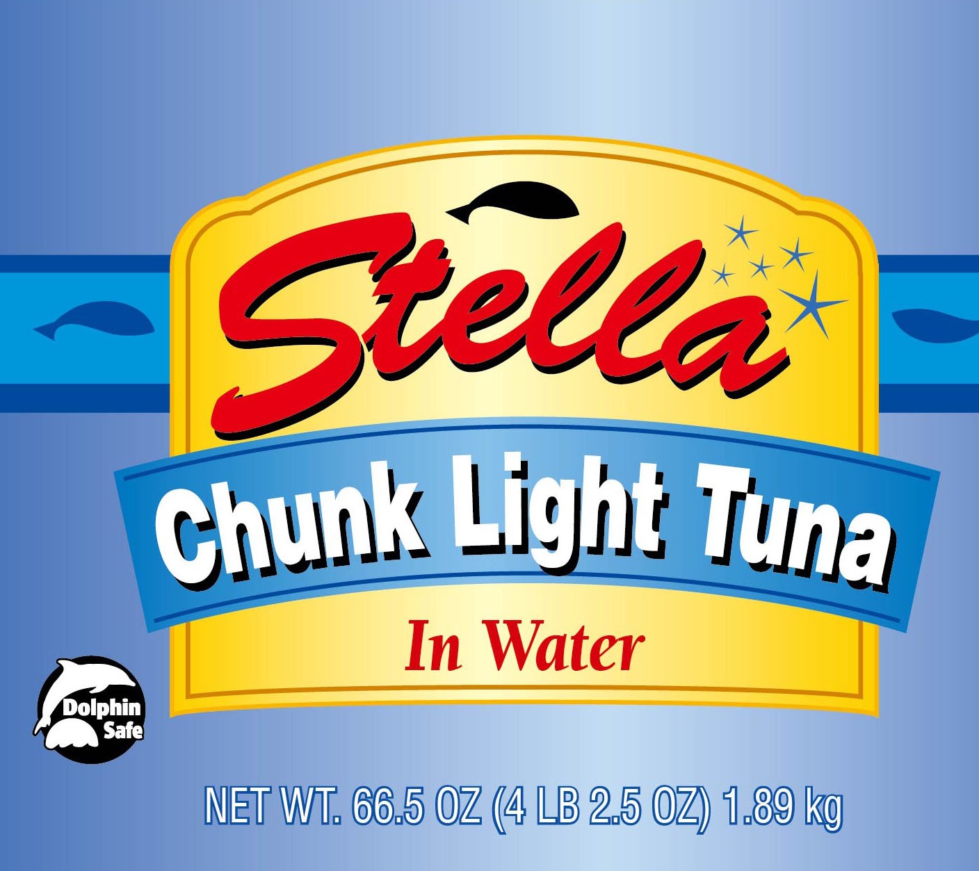 STELLA Chunk Light Tuna in Water 4 lbs 2.5 oz. BULK