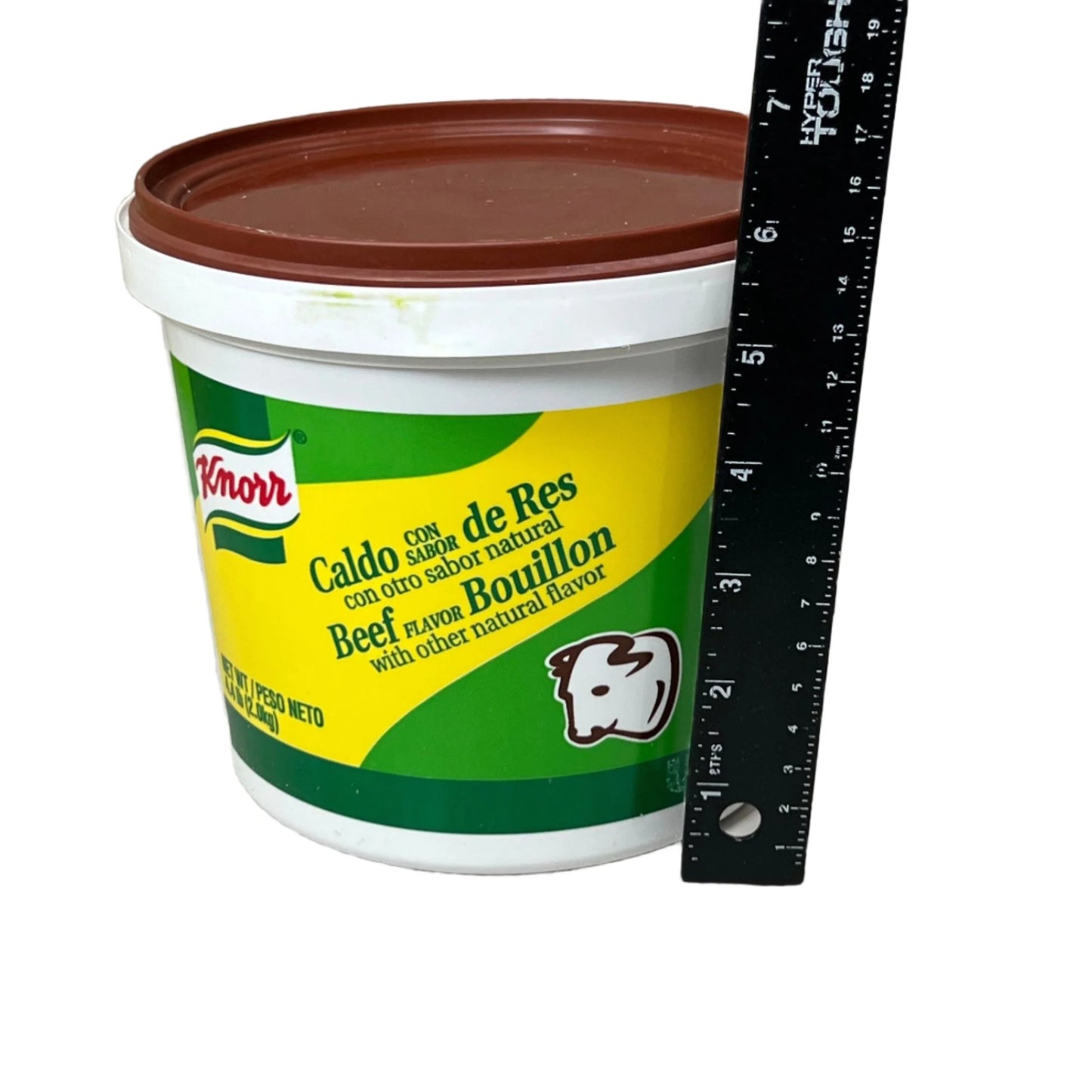 KNORR Beef Flavor Bouillon with Other Natural Flavor 4.4Lbs BB 07/25