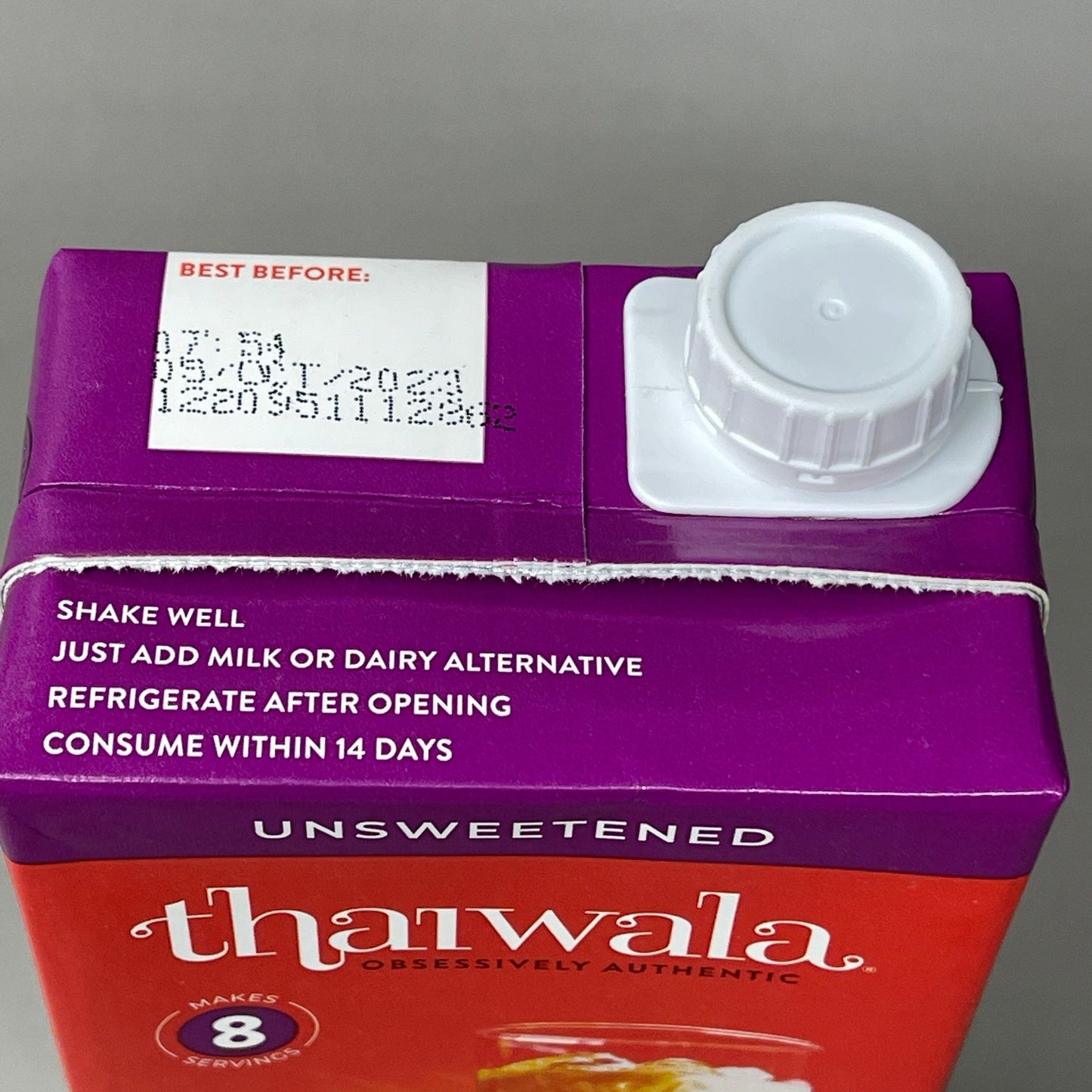 Thaiwala All Natural Thai Tea Black Tea Concentrate Unsweetened 32 FL OZ (1L)Shelf Stable (as-is) BB: 10/23