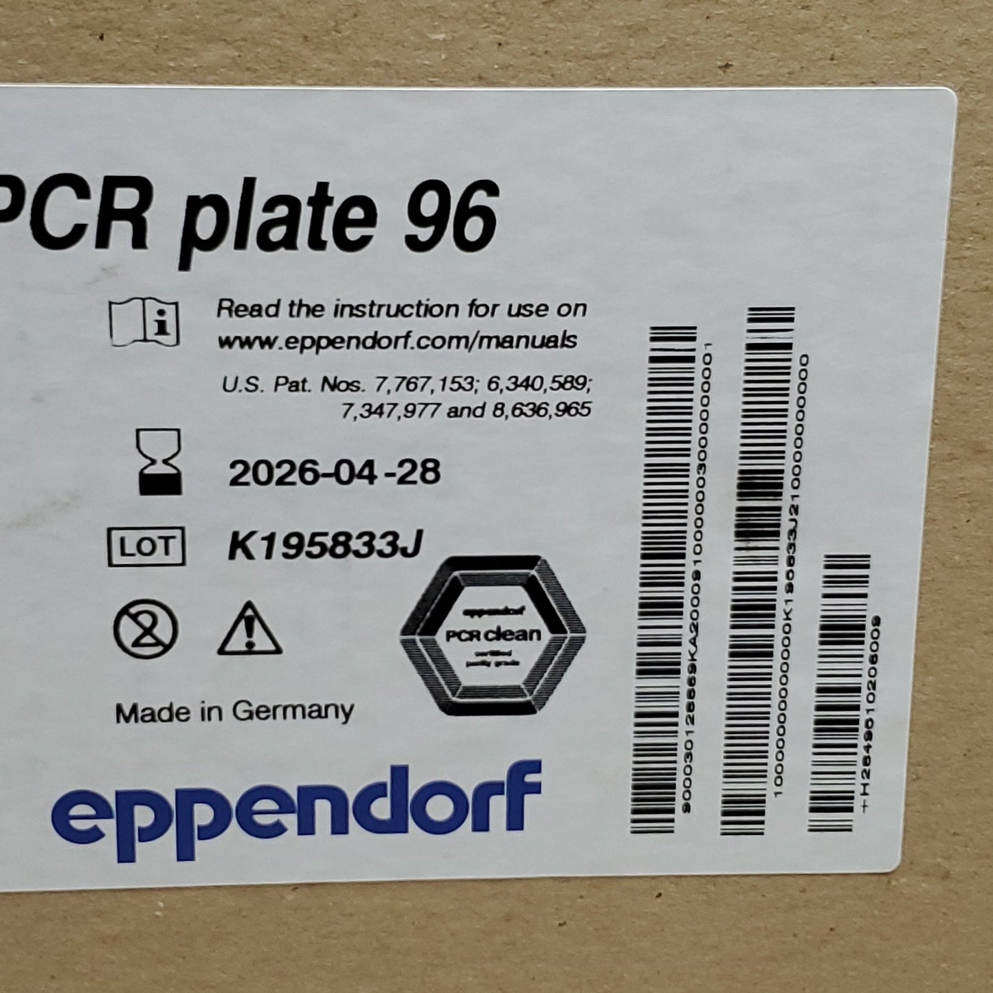 EPPENDORF AG Twin.Tec Microbiology PCR Plates 250 uL Semi-Skirted Colorless Case, 300x ct., #951020600