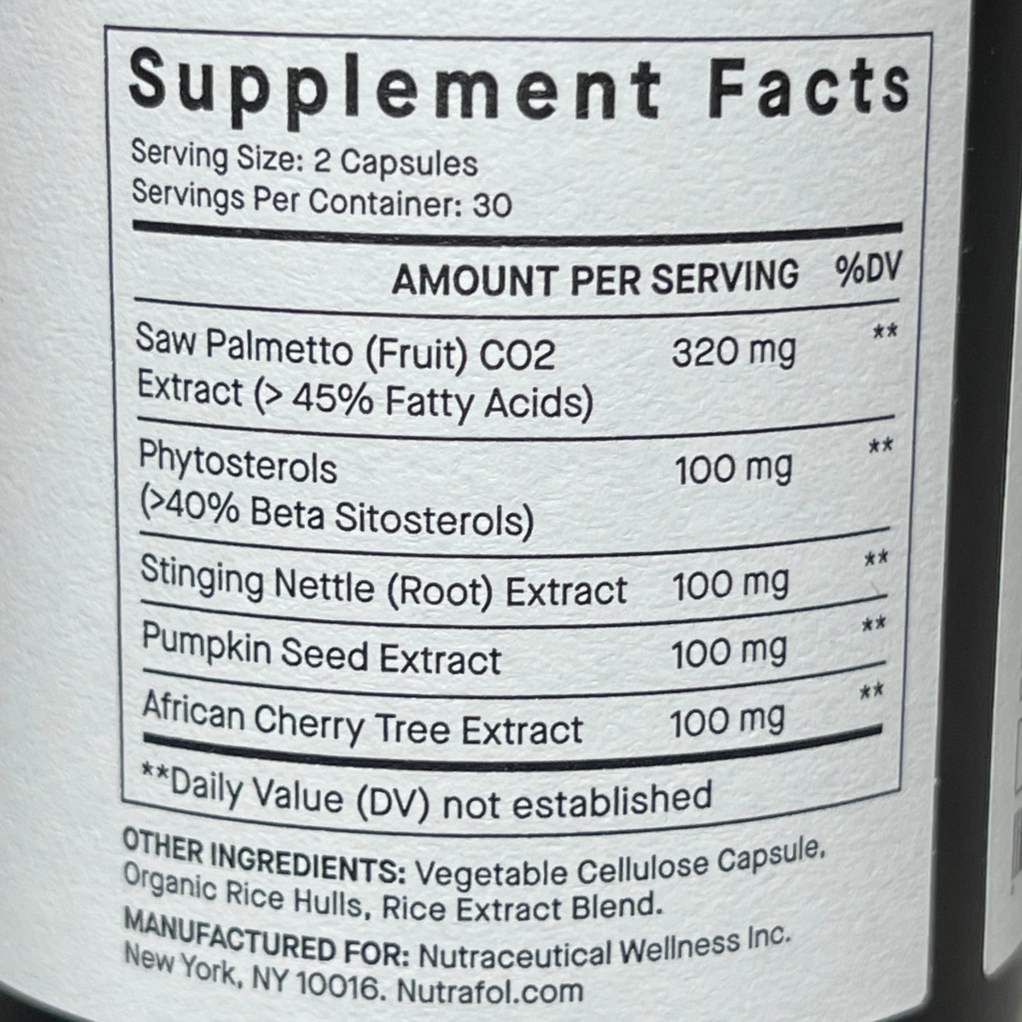 Nutrafol Hair Loss Nutritional Supplement DHT Inhibitor 60 ct