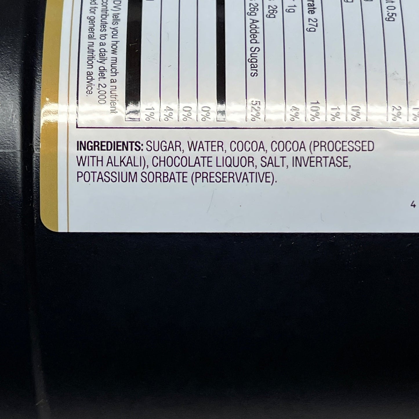 CAPORA Chocolate Sauce 64 fl oz, 4 lbs Shelf Stable (as-is)