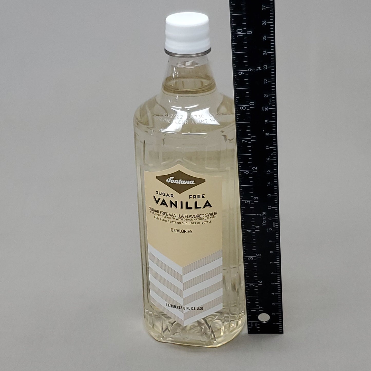 STARBUCKS Fontana Sugar-Free Vanilla Syrup 33.8 fl oz/ 1 L. Shelf Stable Best By: 7/23 (as-is)