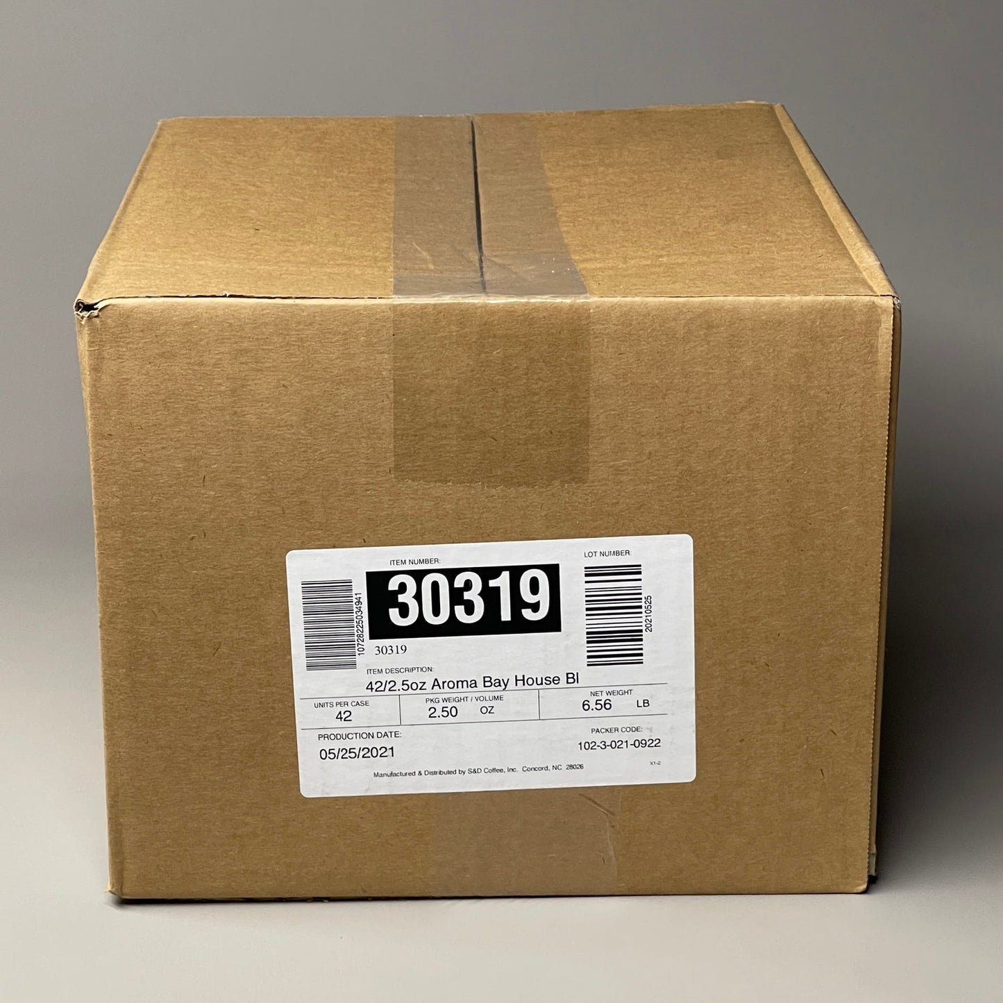 S&D COFFEE Aroma Bay Cafe Medium Roast Coffee House Blend 50-rePACK 2.5 oz Shelf Stable (as-is)