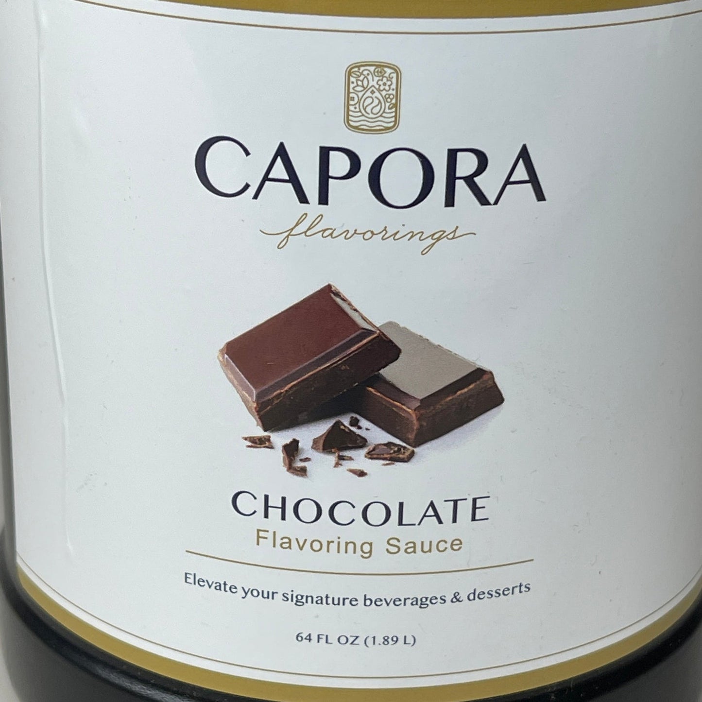 CAPORA Chocolate Sauce 64 fl oz, 4 lbs Shelf Stable (as-is)