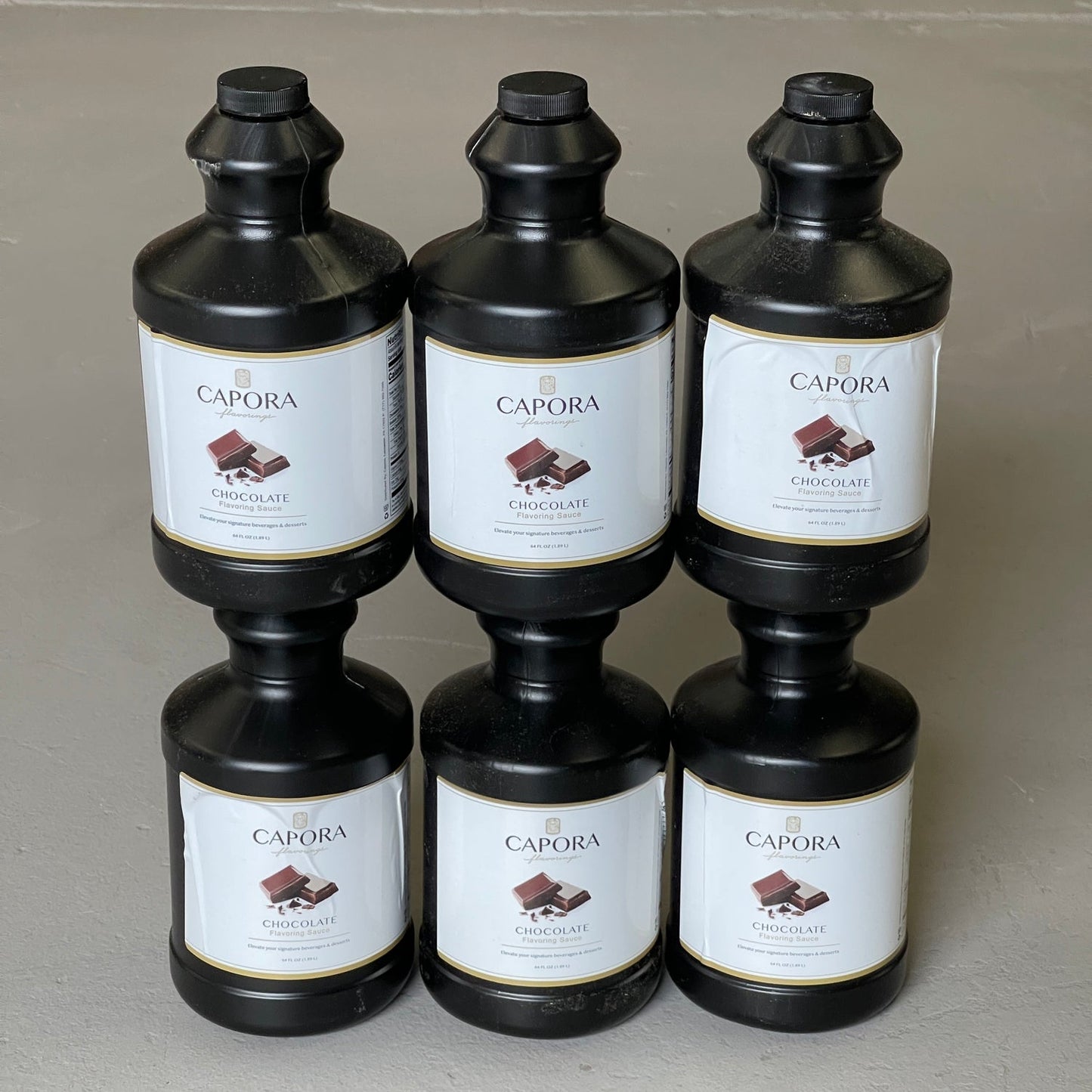 CAPORA Chocolate Sauce 64 fl oz, 4 lbs Shelf Stable (as-is)
