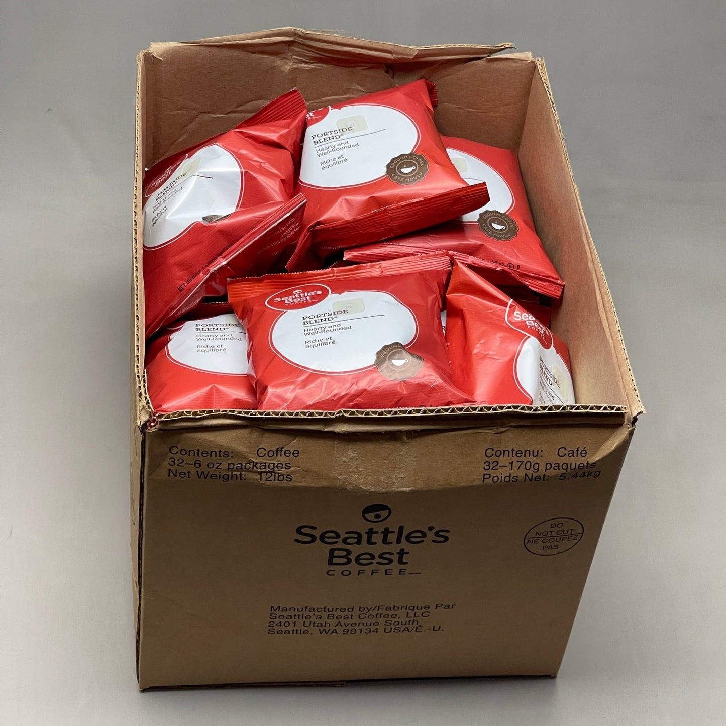 SEATTLE’S BEST COFFEE Portside Blend 6 oz pkgs 32x /case Best By: 5/23 (AS-IS) #11008562