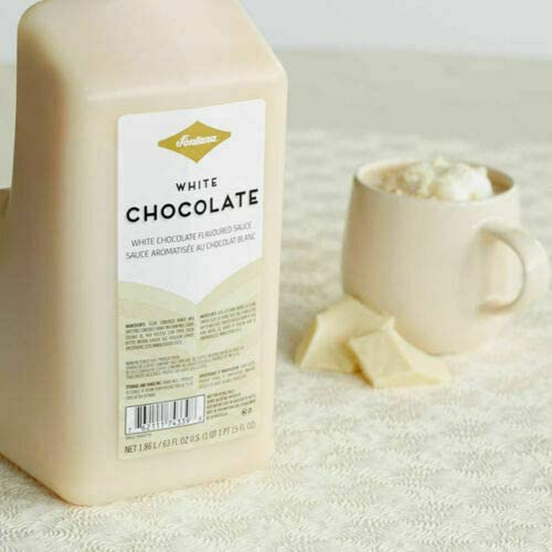 STARBUCKS Fontana White Chocolate Sauce - 63 fl.oz. Shelf Stable (as-is) Best By: 12/24