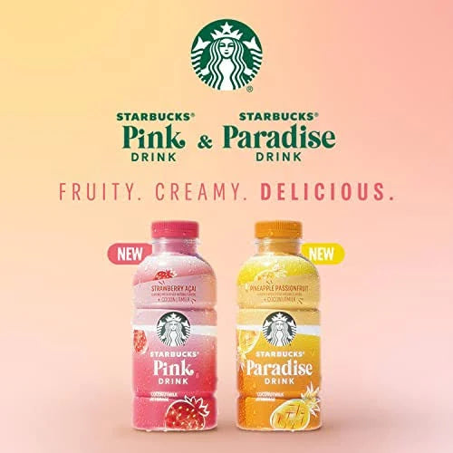 STARBUCKS Strawberry Acai 4x Concentrated Beverage Base Naturally Flavored 1 L. Shelf Stable Best by: 10/25
