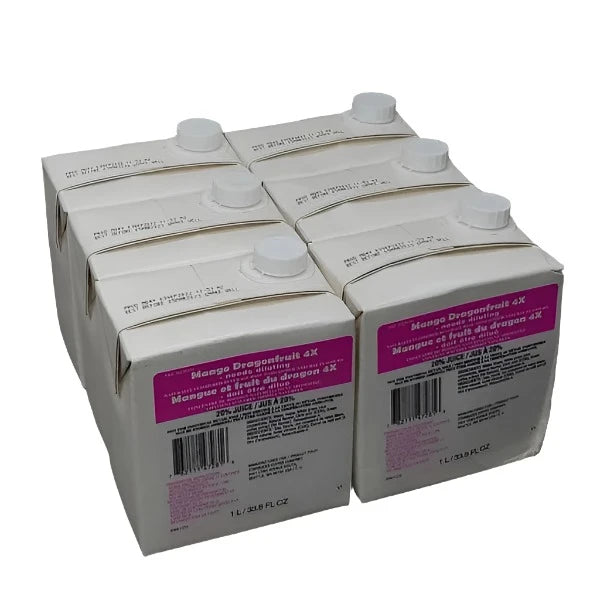 STARBUCKS Mango Dragonfruit 4x Concentrated Beverage Base Naturally Flavored 1 L. Shelf Stable (as-is) Best By: 06/24