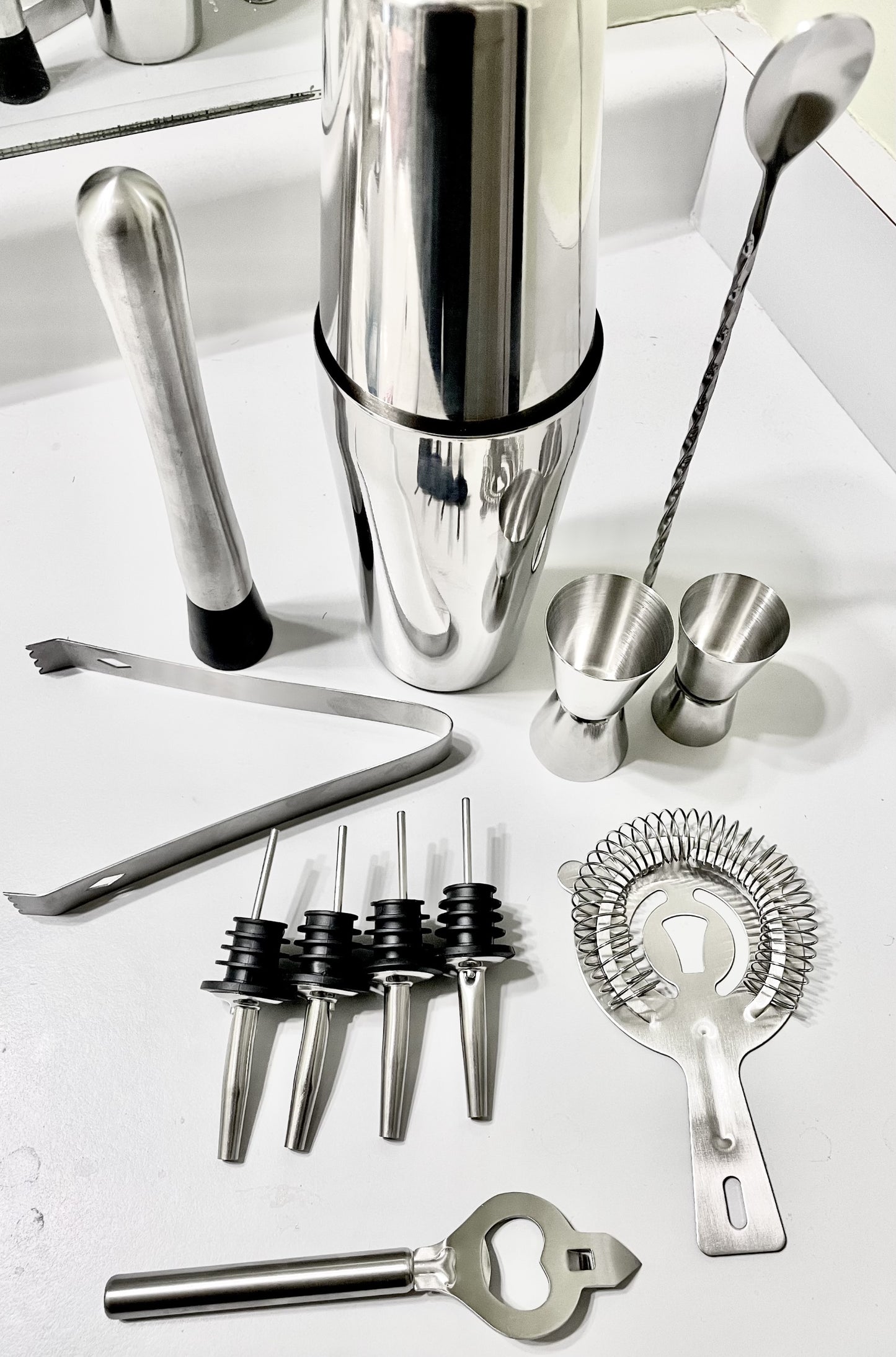 PURE VINTAGE Bartender Kit - 13 Piece Professional Bar Set